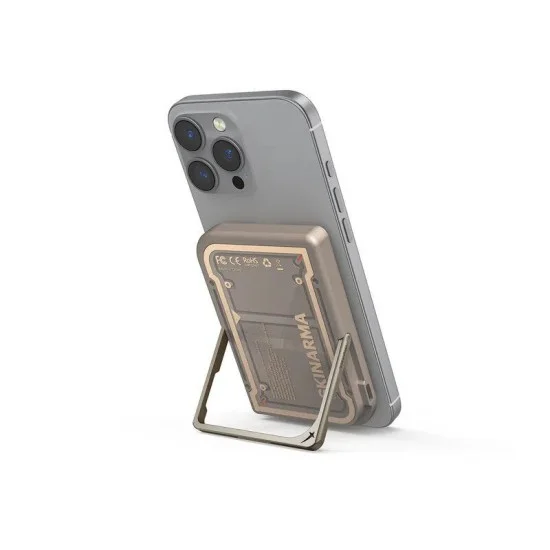 Skinarma Nexus 5000Mah Pd20W Magnetic Power Bank With Smart Kick-Stand - Desert Gold